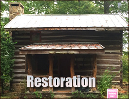 Historic Log Cabin Restoration  Reston, Virginia
